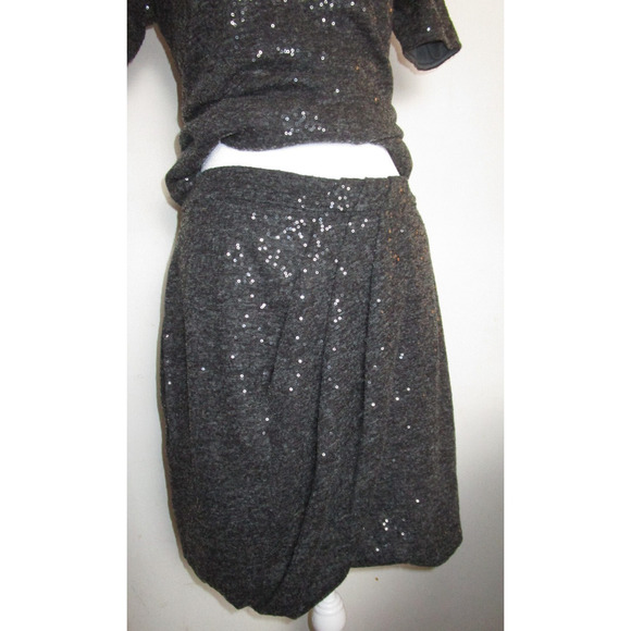 Sequined Skirt and Top Set XS Gray Peruvian Connection Women's‎ - Picture 3 of 6